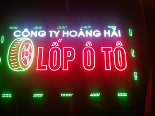 Thi công đèn led quảng cáo